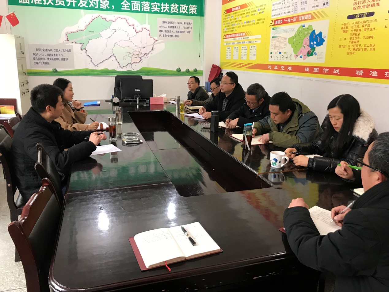 荥经县副县长王亮,县法院院长石彬 到新建乡调研指导工作